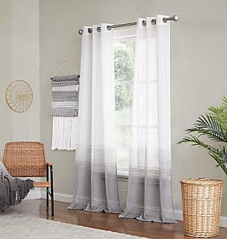 100% Cotton 57" x 118" White/Blue Ikea TANKVARD Curtains 2 Panels NEW 1 pair 