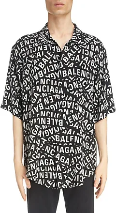 Balenciaga logo-print short-sleeve shirt - Black