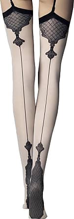 Melita patterned hold up stockings 20 denier by Fiore 