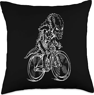 18x18 SEEMBO Bat Cycling Bicycling Riding Fun Bike Throw Pillow Multicolor 