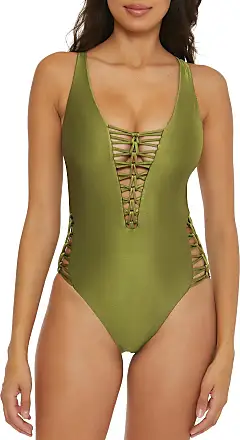 Becca Swim Women's Color Code Gracelyn High Neck One Piece Swimsuit at