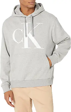 Calvin Klein Monogram Logo Fleece Joggers in Gray for Men