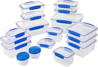 Sistema KLIP IT Accents Collection Food Storage Containers, Clear/Blue,  18-Piece Set 