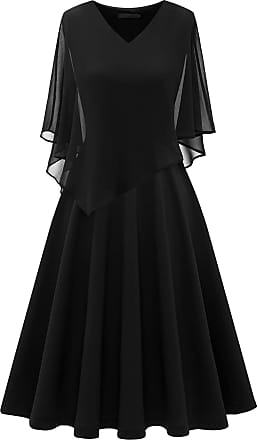 Fashion Dresses Chiffon Dresses Marc O’Polo Marc O\u2019Polo Chiffon Dress black casual look 