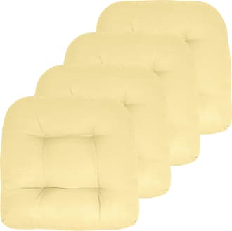 Sweet Home Collection  Patio Chair Pads Thick Fiber Fill Tufted