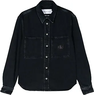 Calvin Klein Jeans logo-patch Zipped Shirt Jacket - Farfetch