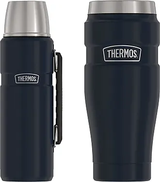 Thermos Stainless King 16 Oz. Travel Tumbler in Stainless Steel and  Midnight Blue