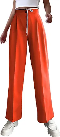 Womens Orange Tailored Trousers