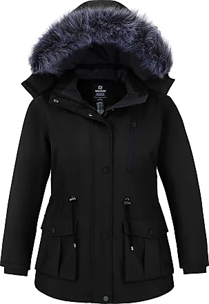 Wantdo Women's Plus Size Winter Coat Quilted Thicken Puffer Jacket with  Removable Hood : : Clothing, Shoes & Accessories