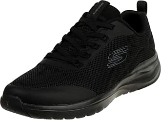 all black skechers trainers