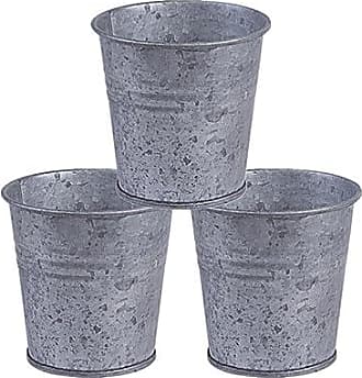 6 Pack Small Galvanized Metal Buckets with Handles, Mini Tin Pails for  Party Favors, Succulents, Rustic Home Decor (3 In)