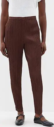 TIBI Pleated silk tapered pants