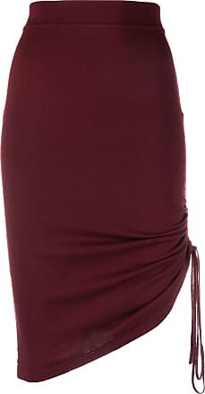 Farfetch Women Clothing Skirts Asymmetrical Skirts Gonna Arricci asymmetric-ruched skirt Red 