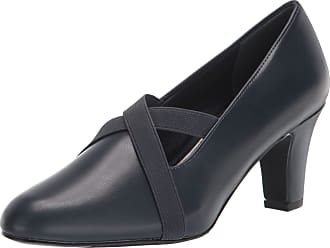 Easy Street Womens Zaylee Dress Shoe Pump, Navy/Gore, 6 X-Wide