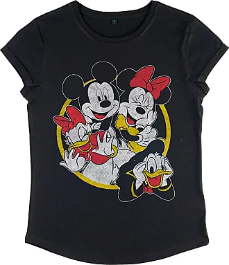 Minnie Mouse Damen Frauen T-Shirt Erwachsene Kurzarm-Shirt Rot