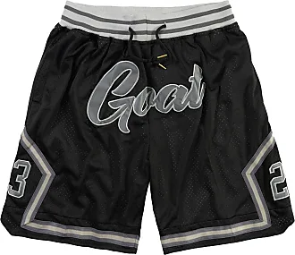Basketball Shorts Mens,fans Workout Gym Athletic Casual Shorts,men Retro  Mesh Embroidered With Pockets