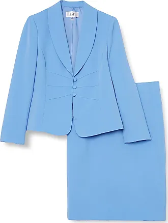  Le Suit Women's Petite Jacket/Pant Suit, Chambray, 8P :  Clothing, Shoes & Jewelry