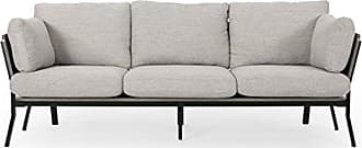 Christopher Knight Home Abigail Mid-Century Modern 3 Seater Wood Frame Sofa, Light Gray, Gray, Black