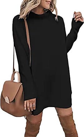 Mode Robes Robes en laine Erika Cavallini Robe en laine noir style d\u00e9contract\u00e9 