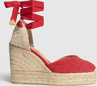 sandalias y chanclas de Alpargatas y sandalias Mujer Zapatos de Zapatos planos Cute espadrillas de Castañer de color Rojo 