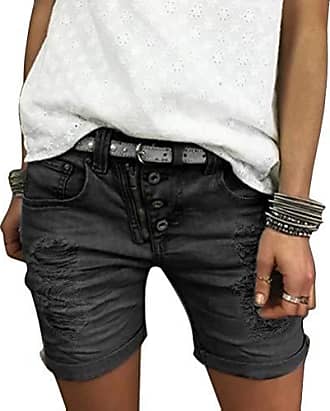 Tally Weijl Short en jean noir style d\u00e9contract\u00e9 Mode Shorts en jean Pantalons courts 