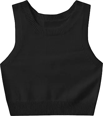 SOLY HUX Women's Sleeveless V Neck Sweater Vest Trendy Pullover Knitwear Tank  Tops at  Women's Clothing store