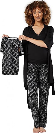 HAPPY MAMA Women's Maternity Nursing Pyjama Gown Baby Mama 4pcs Matching Set 181 