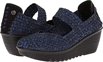 Halle Woven Open Toe Casual Wedges Navy Camo *New* Women's Shoes Bernie Mev 