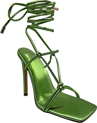 Amazon.com : Chunky Heels for Women Sandals Beach Retro Bridal Pumps Cross  Strappy Slippers Open Toe Comfy Block Summer Slingback Shoes Green, 6-6.5 :  Sports & Outdoors