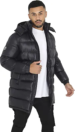 Mens Brave Soul Grant Padded Hooded Puffer Jacket with Elasticated Trims 