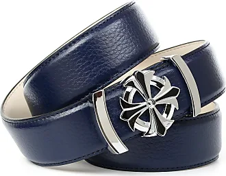 Damen-Ledergürtel in Blau von Anthoni Stylight | Crown