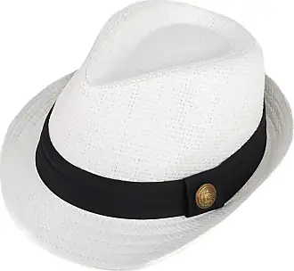 Modern White Mesh Fashion Fedora With Contrasting Hat Band