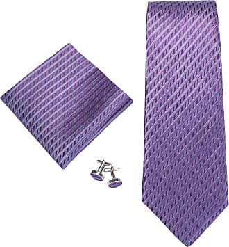 3.25Wx59L Necktie+Hanky+Cufflinks 458 Multi-Color Landisun SILK Plaids & Checks Mens SILK Tie Set