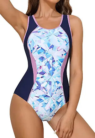  CharmLeaks Women Athletic Swimsuit Lap 1 Piece Bathing Suit  Sport Modest Swimsuit XS Green : Clothing, Shoes & Jewelry