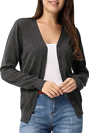 GRACE KARIN Women Open Front Cardigan Sweaters Pockets Long Sleeve Shrugs 