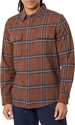 Men's Detroit Tigers Orange/Navy Large Check Flannel Button-Up Long Sleeve  Shirt
