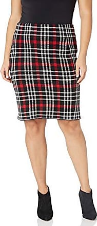 Chaps Womens Faux Suede Straight Fit Skirt