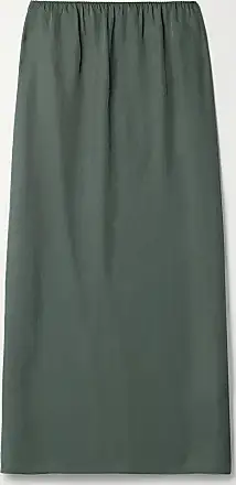 Cecelia Midi Skirt -  Green, Ribbon Wave