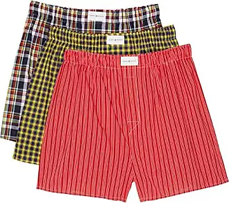 $53 Tommy Hilfiger Underwear Men Red Gray Fit Cotton Stretch Boxers 2 Pack  L