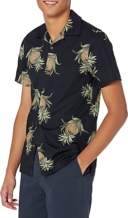 GUJMin Mens Shirt Short Sleeve Slim Print Hawaiian Beach Fashion Joker Casual Shirt
