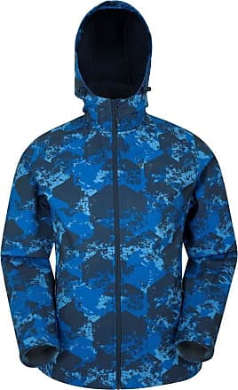 Mountain Warehouse Mens Firth Soft Shell Jacket Water Resistant Adjustable Coat