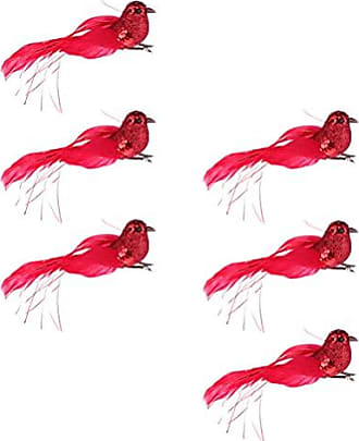 6 Stück künstliche kleine dekorative Kunstvögel aus Schaumstoff zum Basteln