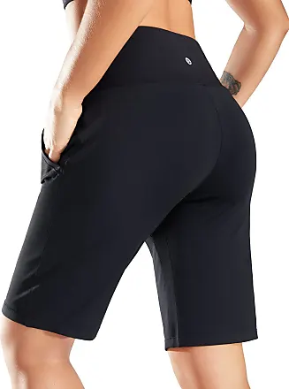 BALEAF Nuleaf Women's 8 High Waisted Biker Shorts with Pockets Tummy  Control Yoga Gym Spandex Shorts Gym Running