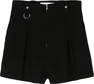 IRO high-waisted cotton shorts - Black