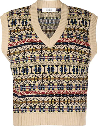 The Elder Statesman graphic-print V-Neck Vest - Neutrals