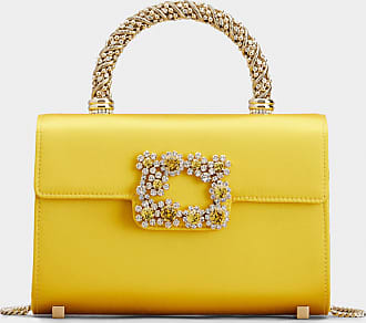 Belle Vivier Cube Charm Lacquered Buckle Micro Bag in Patent