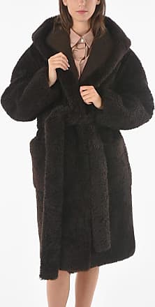 Donna Cappotti da Cappotti Bottega Veneta Teddy coatBottega Veneta in Pile di colore Nero 