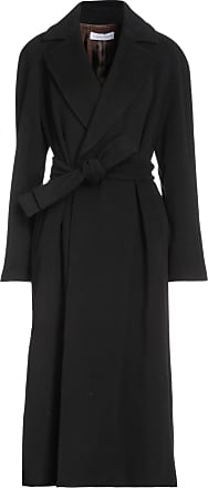 Donna Abbigliamento da Cappotti da Cappotti lunghi e invernali Cappotto con cinturaP.A.R.O.S.H in Lana di colore Nero 