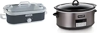 3.5 Quart Casserole Manual Slow Cooker, Charcoal & SCCPVL610-S-A 6-Quart  Cook 