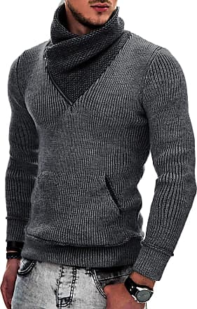 ASOBIMONO Mens Sweaters Shawl Collar Slim Fit Pullover Fall Winter Casual Knit Ribbed Coat 